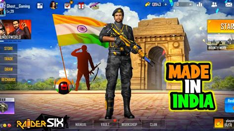 Raider Six Gameplay Solo Vs Squad Raider Six Battle Royale Indian