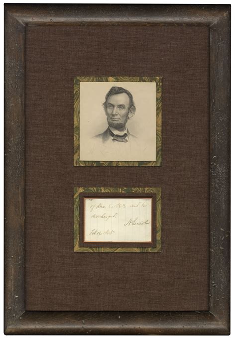 Lot Detail - Abraham Lincoln Signature as President -- Lincoln Issues ...