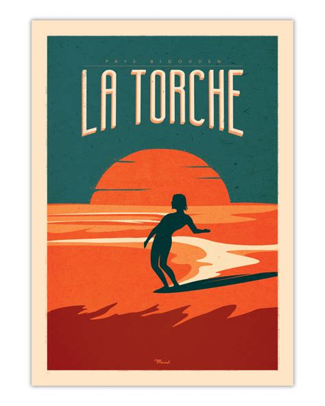 Affiche 50×70 Marcel La Torche Surfing Taille 30 X 40 Cm Artofit