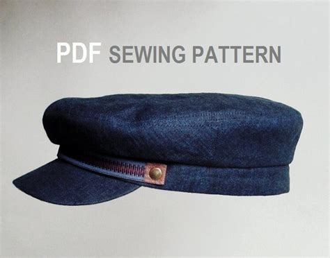 Men Women Cap Sewing Pattern Tutorial Flat Hat Fisherman Etsy