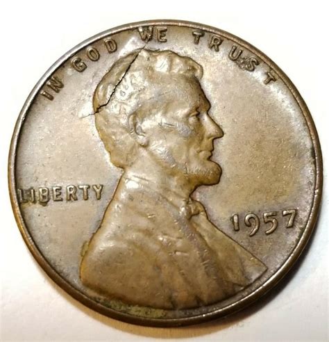 Major Lamination Peel Lincoln Wheat Cent Major Mint Error