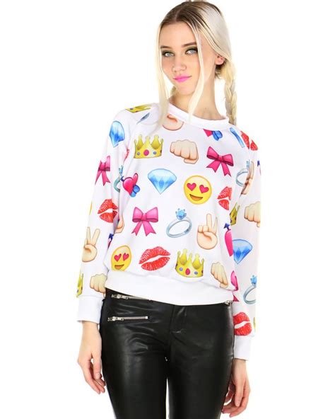 Emoji Craze Sweater At Shop Jeen Shop Jeen Emoji Clothes Clothes