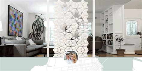 Freestanding Room Divider Facet X Cm In White By Bloomming Bas