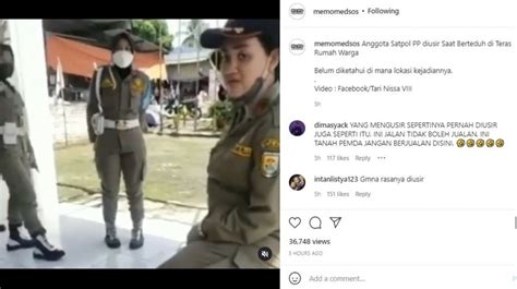 Anggota Satpol Pp Diusir Dari Rumah Warga Karena Numpang Neduh