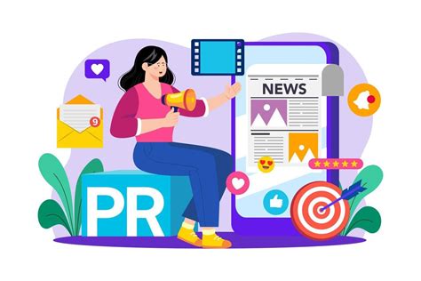 Public Relations Illustration Concept On White Background In 2023