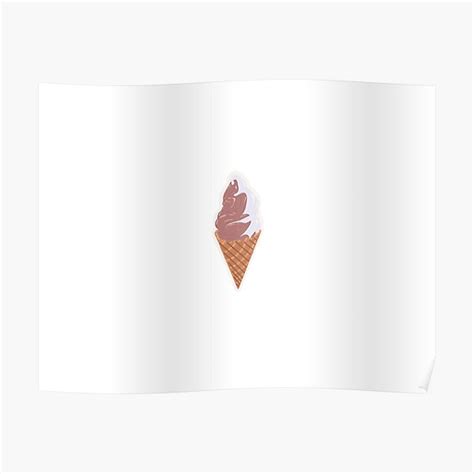 Twist Soft Serve Ice Cream Poster For Sale By Stickalicous Redbubble