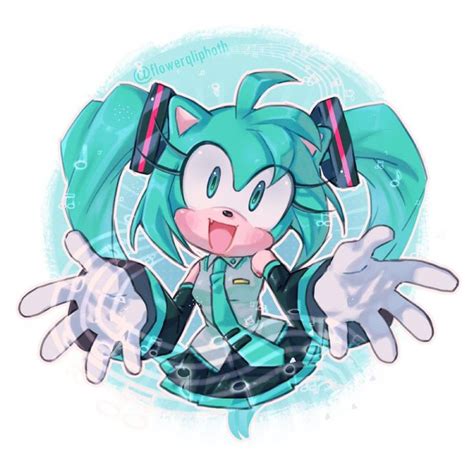 Pin By The Doom Slayer On Sonic The Hedgehog X Vocaloid In Miku