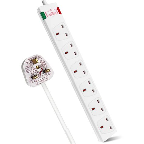 6 Gang Surge Protected Extension Lead