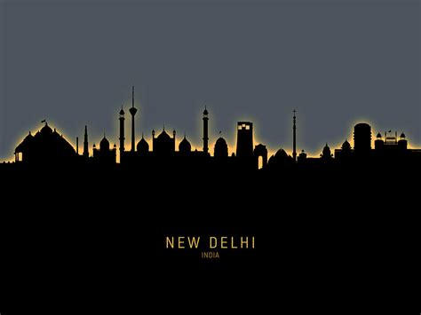 New Delhi India Skyline Photograph by Michael Tompsett