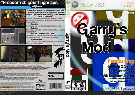 Garrys Mod Xbox 360 Box Art Cover By Lex