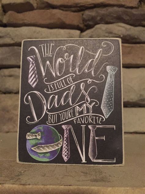 Dad T Chalkboard Art Worlds Best Dad Etsy Chalkboard Art