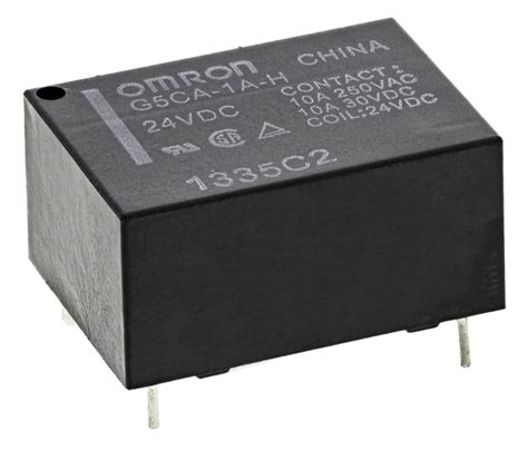 G5ca 1a H Dc24 Omron Omron Pcb Mount Power Relay 24v Dc Coil 10a