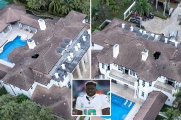 Inside Tyreek Hill's $6.9m Miami mansion with shark tank, home cinema & arcade room before it ...