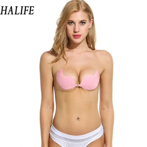 Women Silicone Bra Breathable Self Adhesive Sexy Stick On Push Up Strapless Wireless Invisible