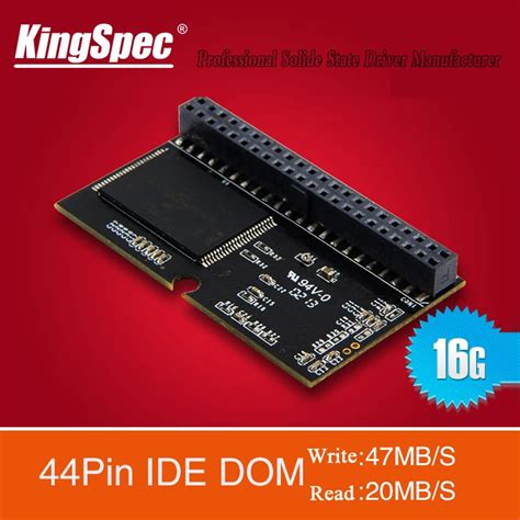 Kingspec 44pin 16gb Pata Ide Dom Disk On Module Male Horizontal Socket