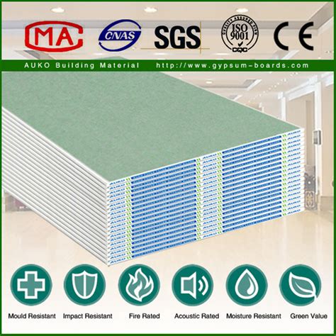 China Mm Waterproof Paper Faced Plasterboard For Ceiling China