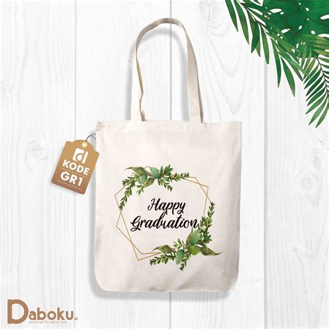 Jual Daboku Tote Bag Custom Kado Buket Wisuda Ulang Tahun Nikah Box