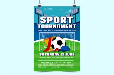 Affiche D V Nement Sportif De Tournoi De Football Ou Mod Le De