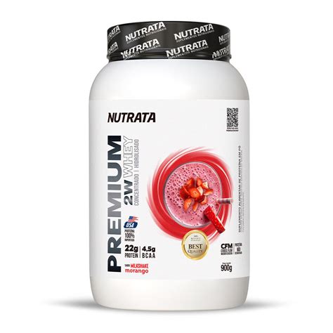 Nutrata Premium W Whey Concentrado Hidrolisado G Strawberry