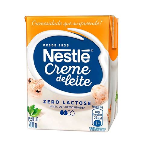 Creme De Leite Sem Lactose Nestlé 200g Armazém Dos Importados