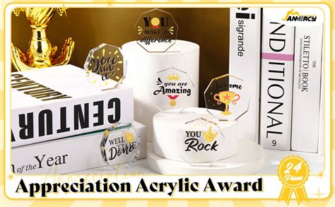 Amazon Janmercy Pcs Appreciation Acrylic Award Styles