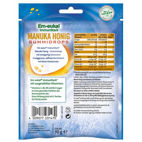 Em Eukal ImmunStark Manuka Honig Gummidrops 90 G Shop Apotheke