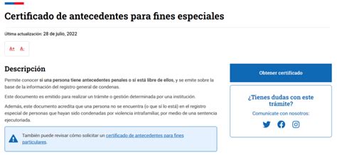 Cómo obtener el certificado de antecedentes para fines especiales