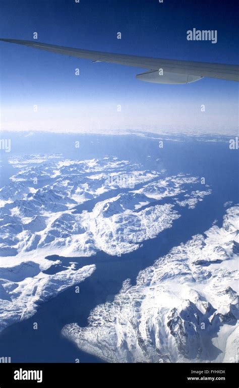 Greenland Aerial View Stock Photo Alamy