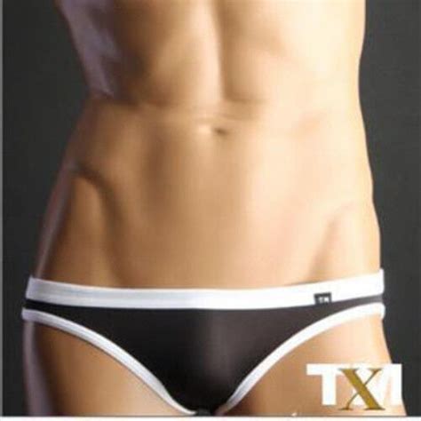 Bikini With Flat Front And Contrasting Trim Men S Underwear Colors