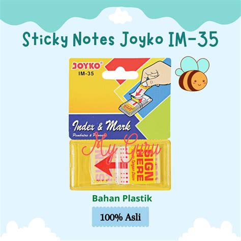 Jual Set Joyko Index Mark Penanda Pembatas Memo Sticky Notes Im