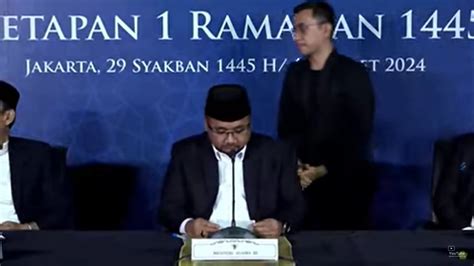 Hasil Sidang Isbat 1 Ramadhan 1445 H Awal Puasa Jatuh Selasa 12 Maret