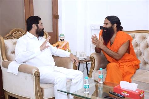 Ramdev Declares Eknath Shinde As Heir To Balasaheb Thackerays Legacy