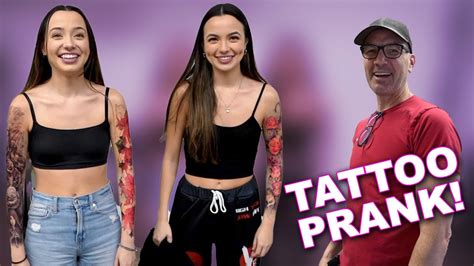 Tattoo Prank On Our Dad Youtube