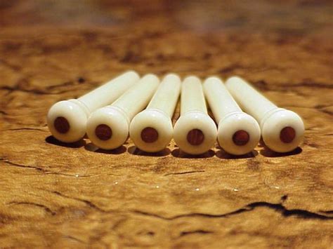 Bone Guitar Bridge Pins