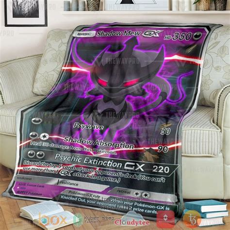 HOT Anime Pokemon Shadow Armor Mew GX Blanket Express Your Unique Style With BoxBoxShirt