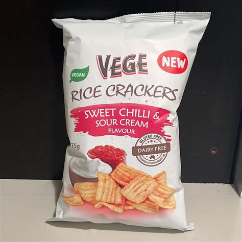 The Vege Chip Co Vegie Rice Crackers Sweet Chilli Sour Cream