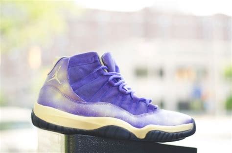 Air Jordan 11 Purple Freestyle Customs by DMC Kicks | SneakerFiles