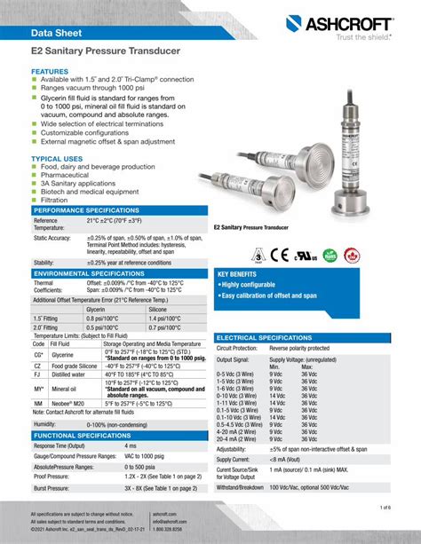 Pdf Data Sheet E2 Sanitary Pressure Transducer Dokumen Tips