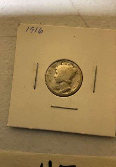 1916 Mercury Dime - DOOLEY AUCTION, LLC