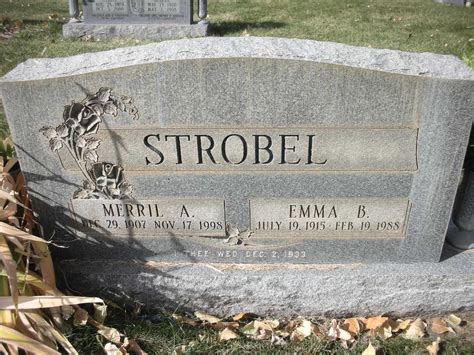 Merril Aubrey Strobel M Morial Find A Grave