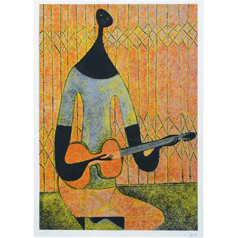 Arturo Luz | Man with Guitar | MutualArt