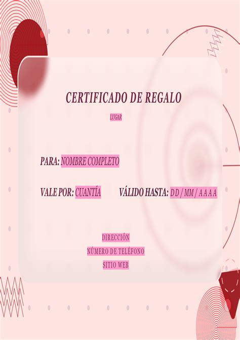 Plantilla Certificado De Regalo 2