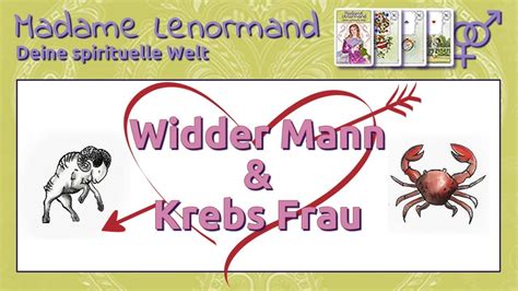 Widder Mann Krebs Frau Liebe Und Partnerschaft Youtube