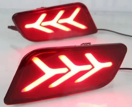 Car Reflector LED Brake Light For Rear Bumper Fit For Endeavour Set Of