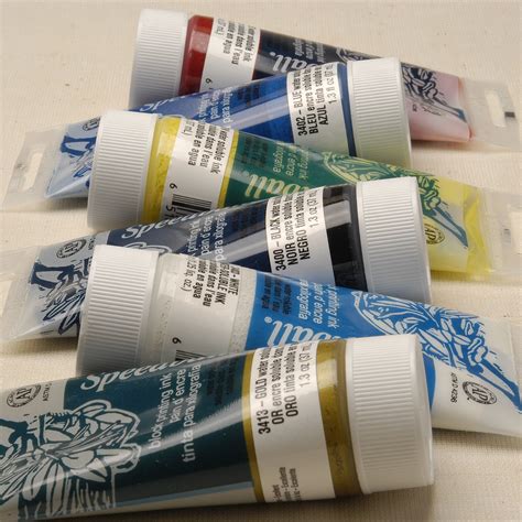 Speedball Water Soluble Block Printing Ink Starter Set Intaglio