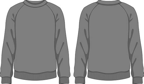 Man Sweatshirt Vector Template Stock Illustration Download Image Now