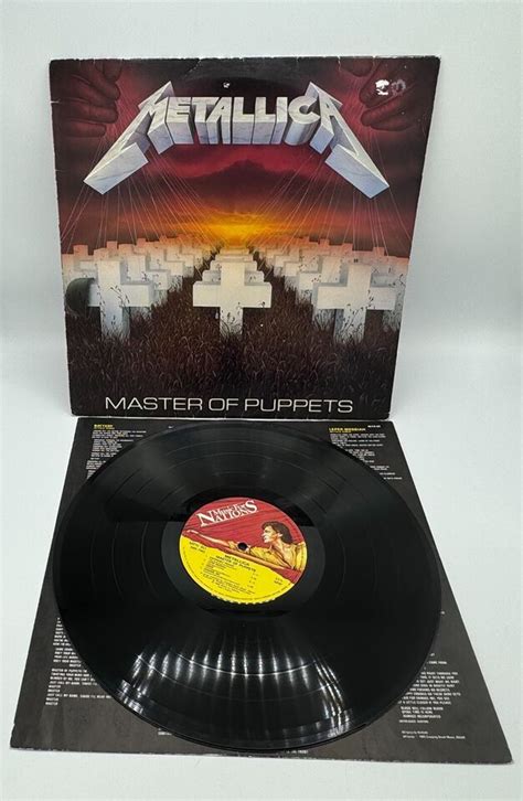 Metallica Master Of Puppets Vinyl LP 1986 UK Album MFN 60 MUSIC FOR