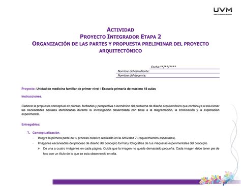 U2 Actividad 10 Proyecto Integrador Etapa 2 ACTIVIDAD PROYECTO