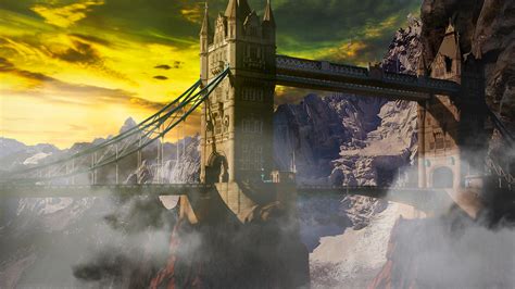 london bridge..matte painting :: Behance