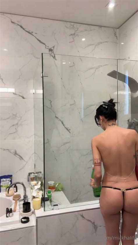 Mia Khalifa Nude Shower Prep Part Onlyfans Video Leaked Lewd